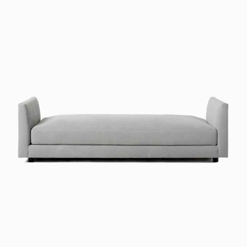 NEVE – Storm Grey Velvet Backless Daybed