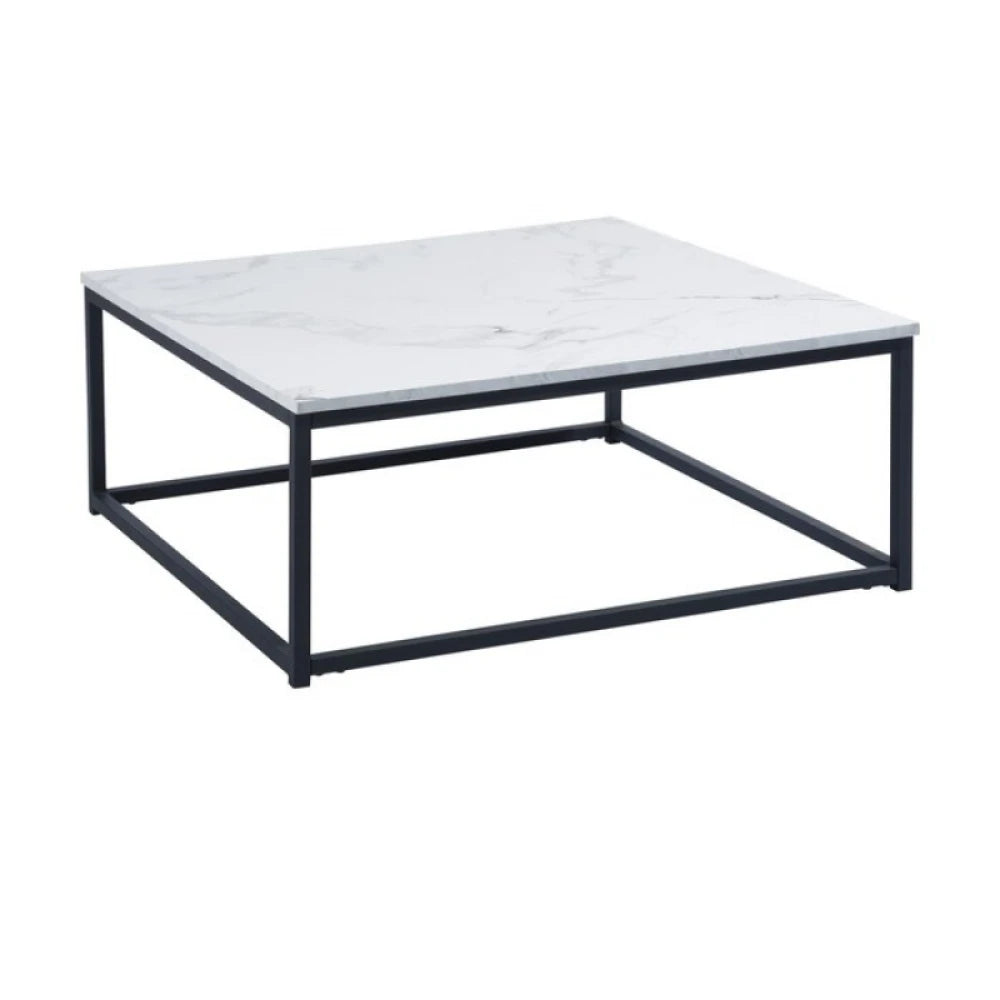 HULLARKA – Coffee Table with Black Metallic Frame