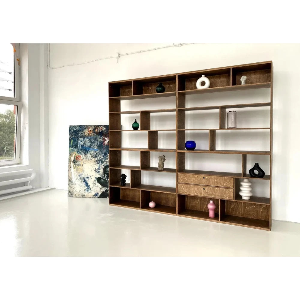 NOX – Industrial Style Rustic Brown Office Bookshelf