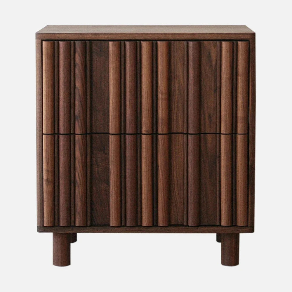 WHIRL – Retro Style Dark Brown Night Stand