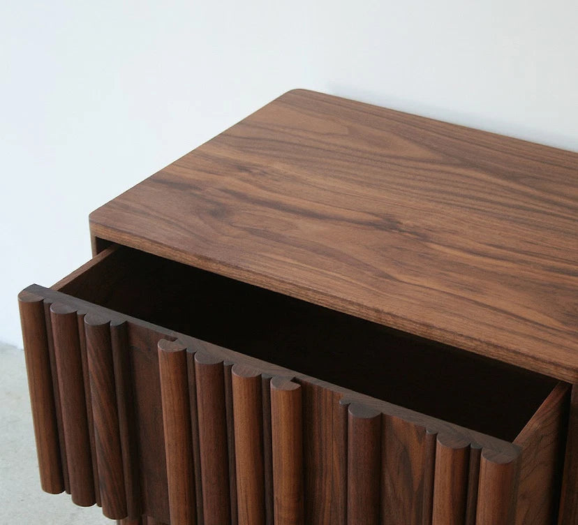 WHIRL – Retro Style Dark Brown Night Stand