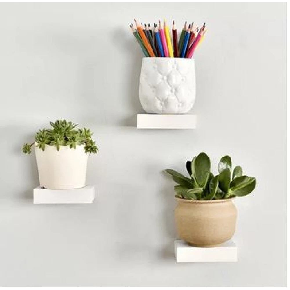 PONY – Wall Floating Shelf Set Three Piece White