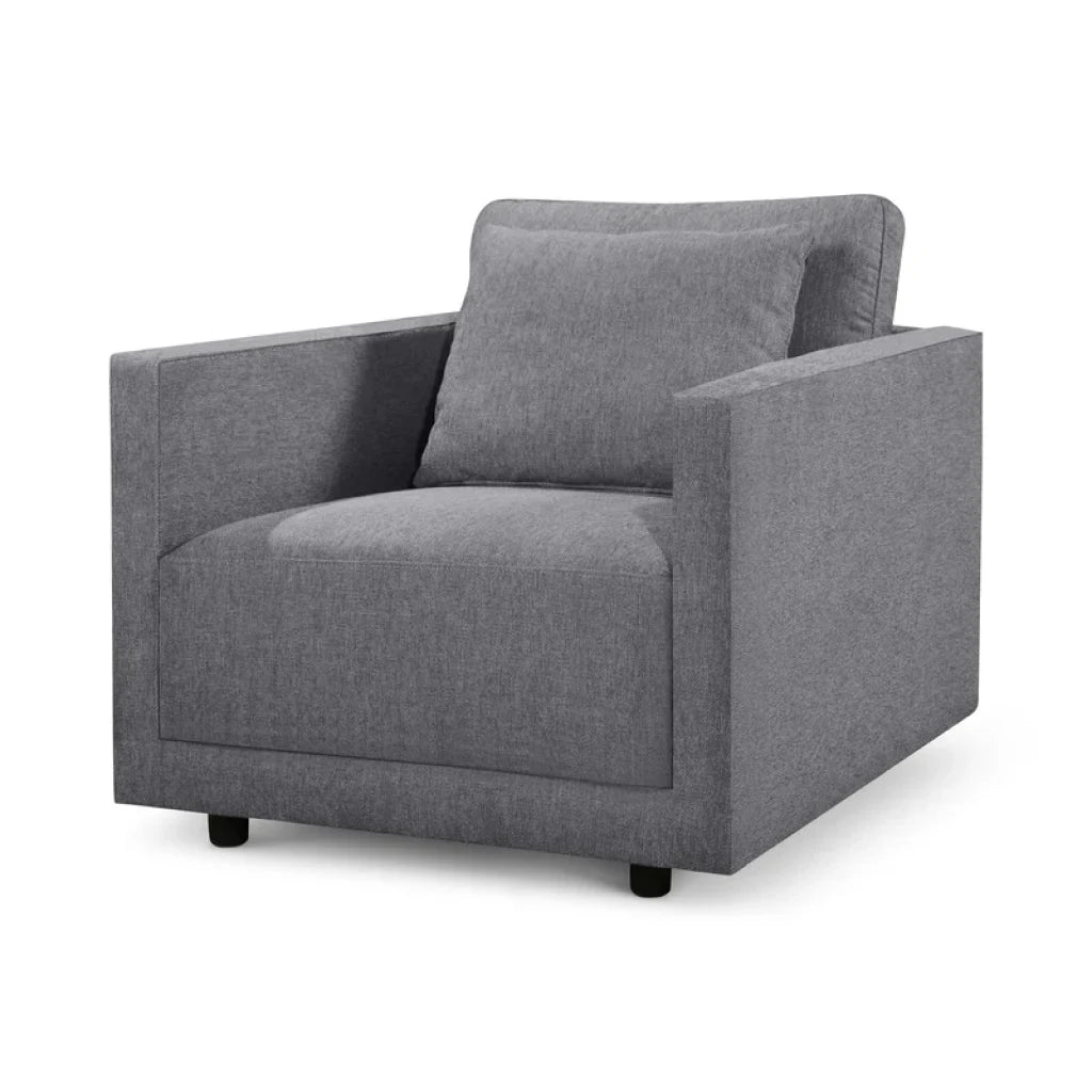 KEN – Grey Square Sofa Armchair