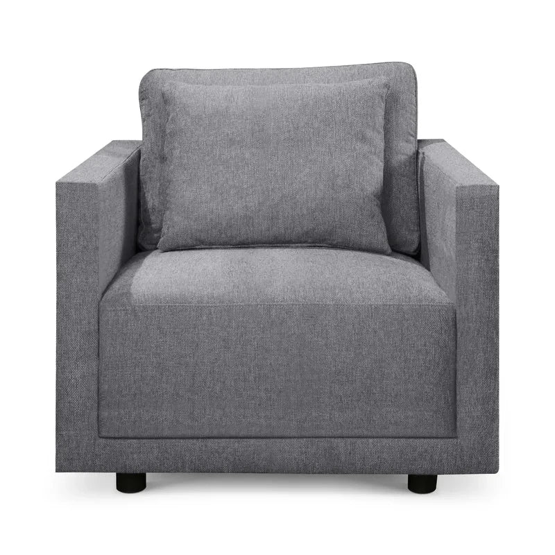 KEN – Grey Square Sofa Armchair