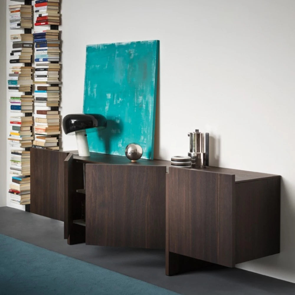 KIRLEY – Dark Walnut Brown Matt Lacquer Finish Sideboard