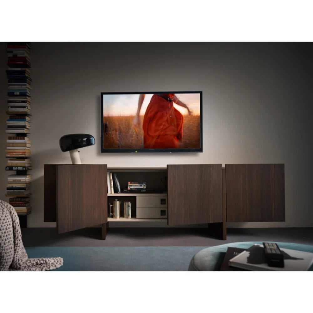KIRLEY – Dark Walnut Brown Matt Lacquer Finish Sideboard