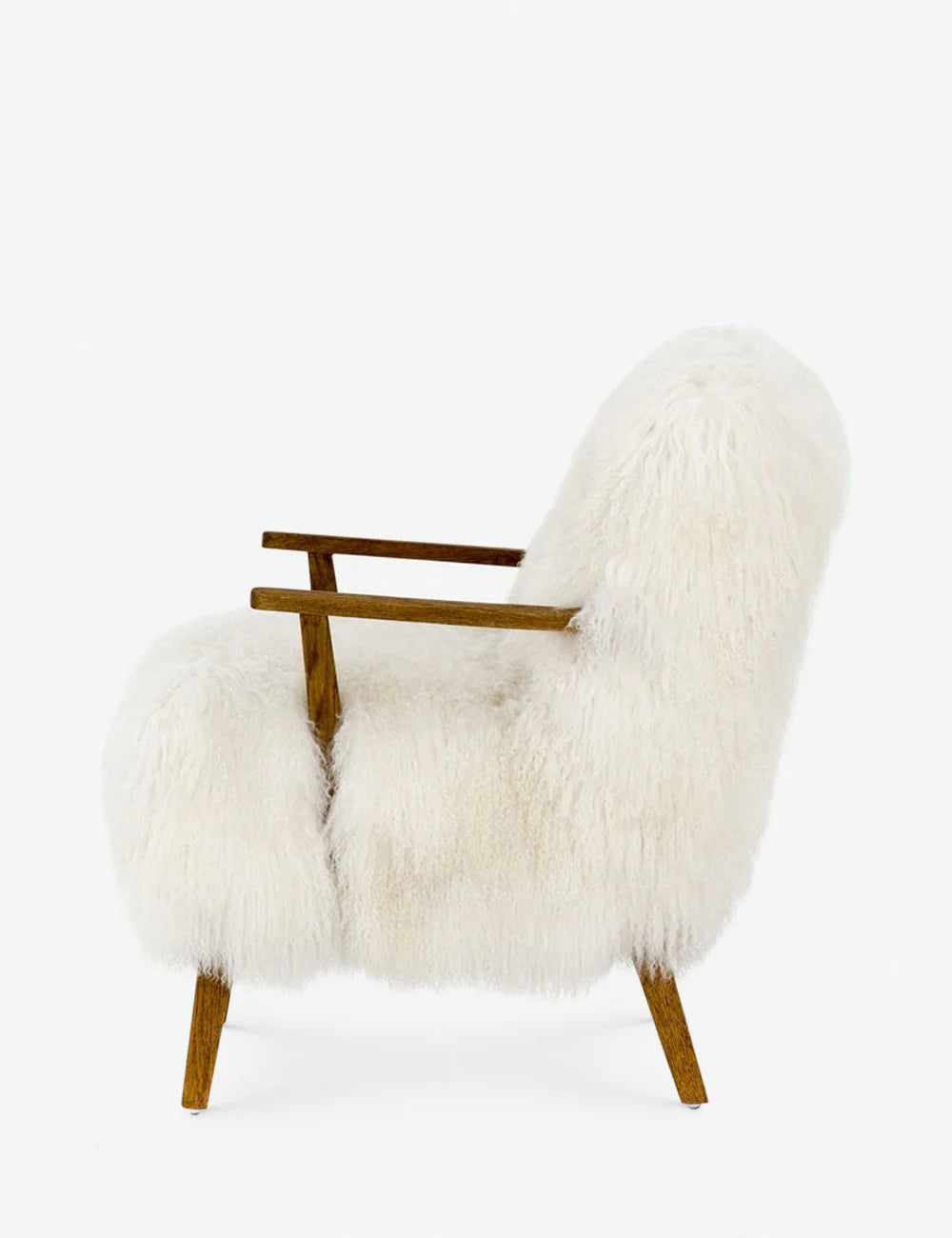 CELESTE – Luxury Style White Fur Accent Arm Chair