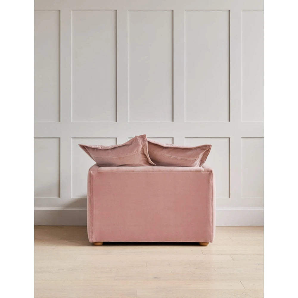 LALEH – Blush Pink Cushioned Love Seat