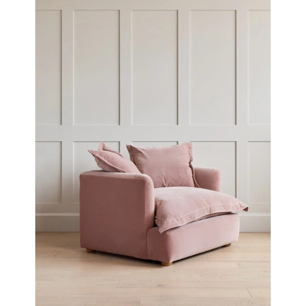 LALEH – Blush Pink Cushioned Love Seat