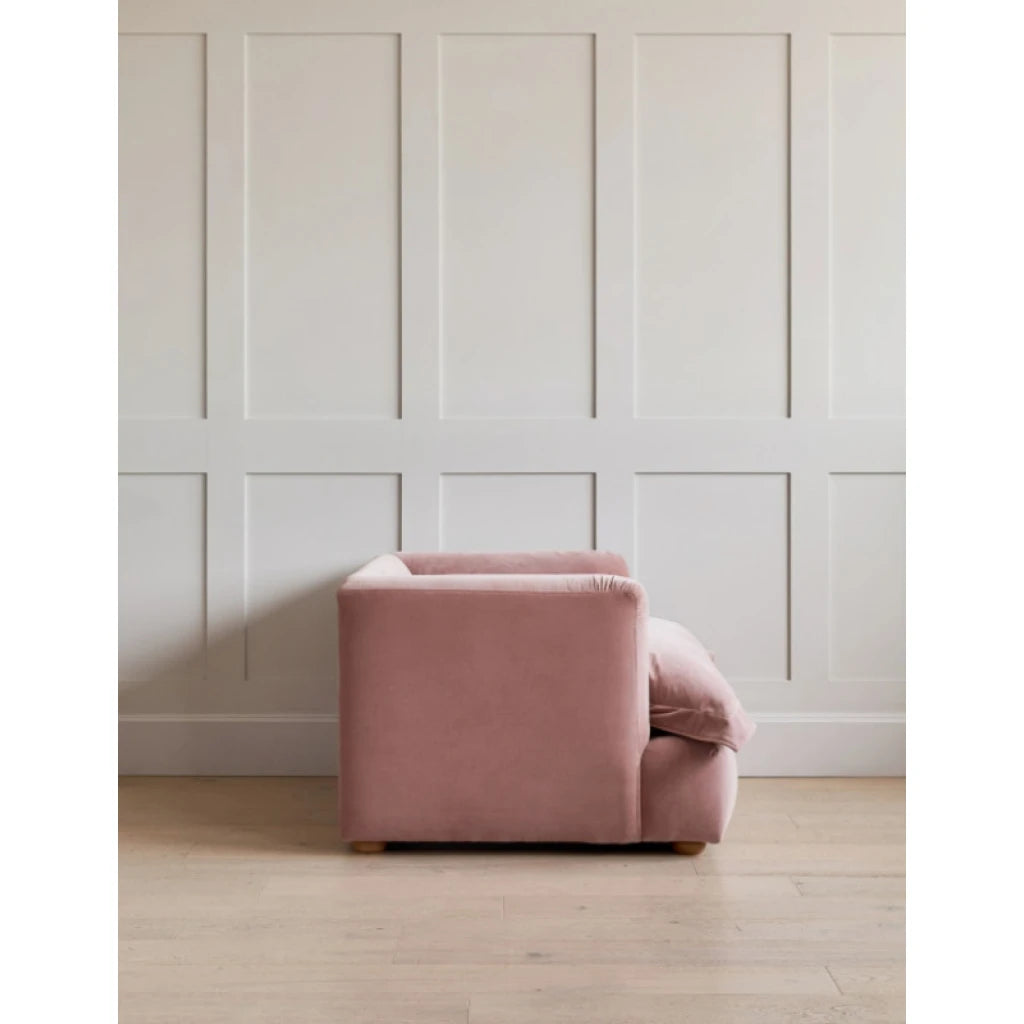 LALEH – Blush Pink Cushioned Love Seat