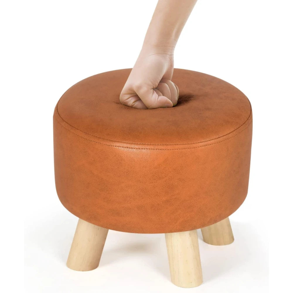 LEMAC – Footrest Stool with Wooden Legs