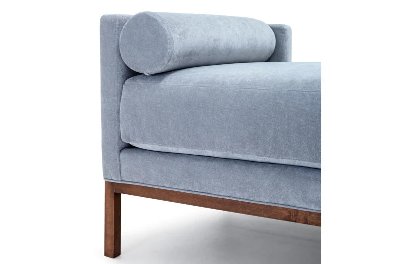 LOXO – Blue Contemporary Daybed with Two Neck Pillows