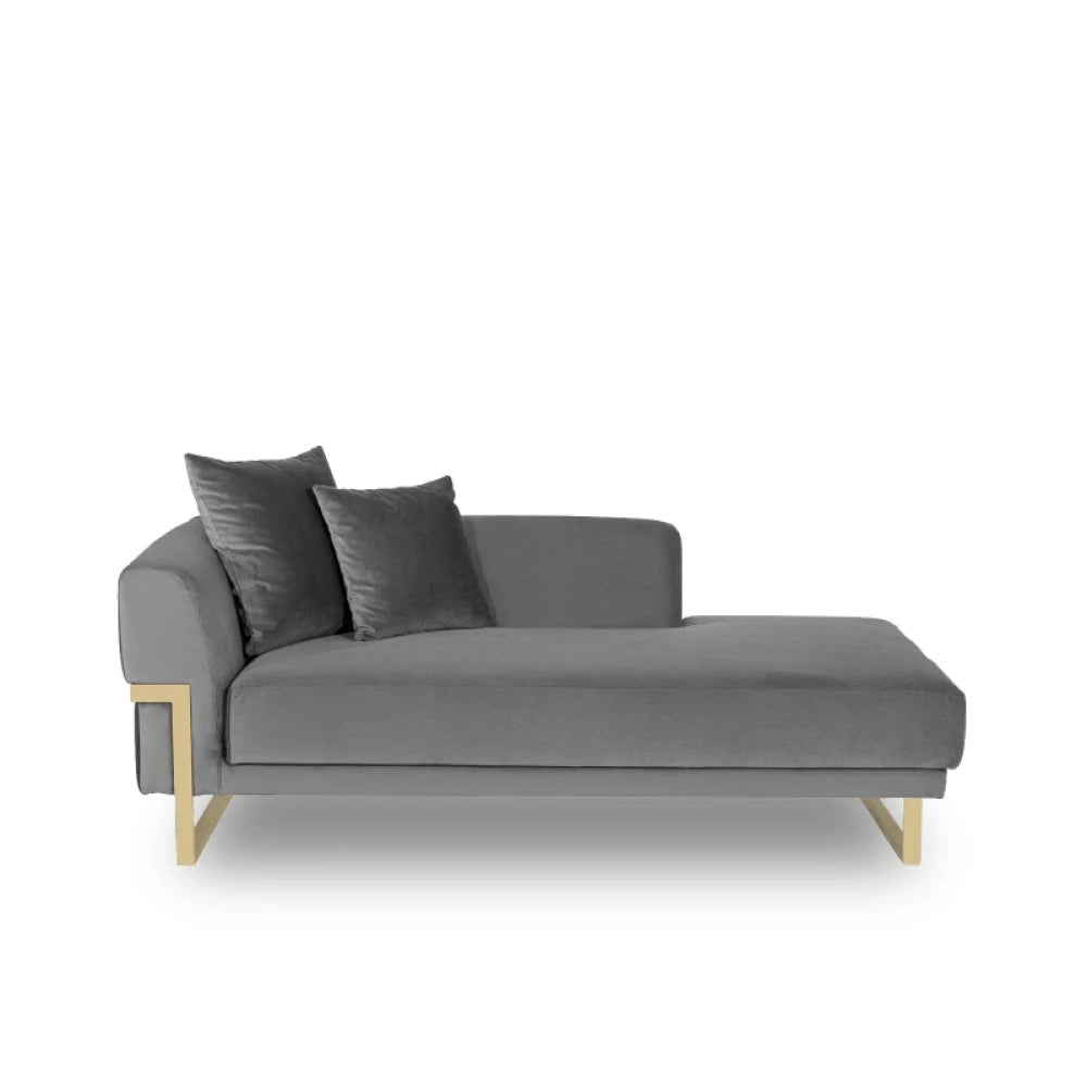 MACACA – Modern Daybed with Golden Metallic Frame