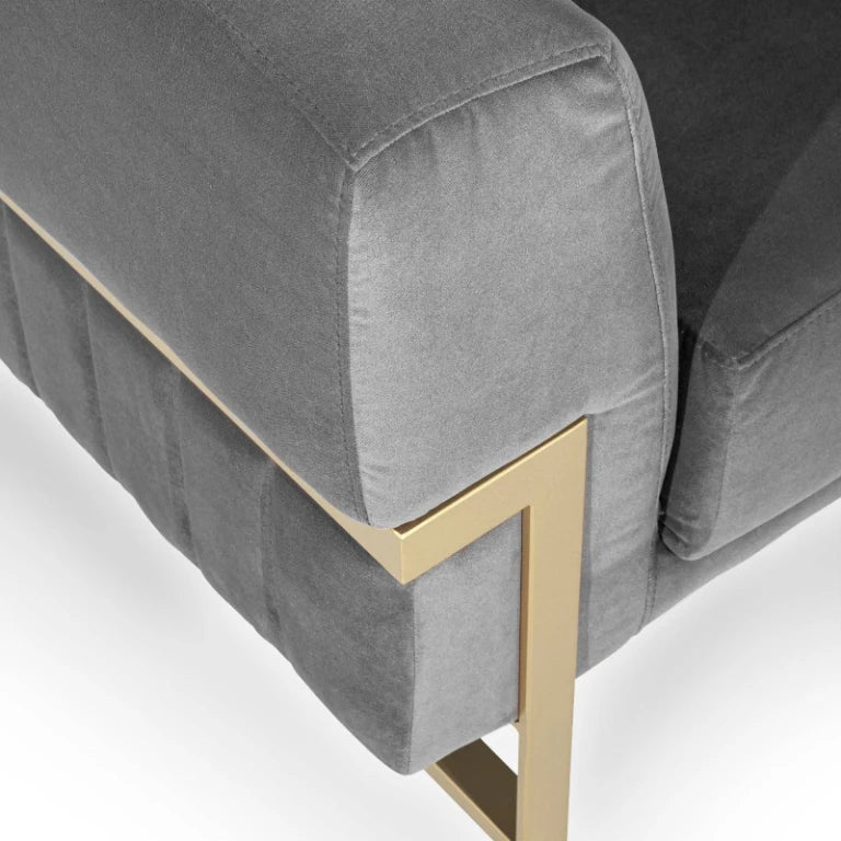 MACACA – Modern Daybed with Golden Metallic Frame
