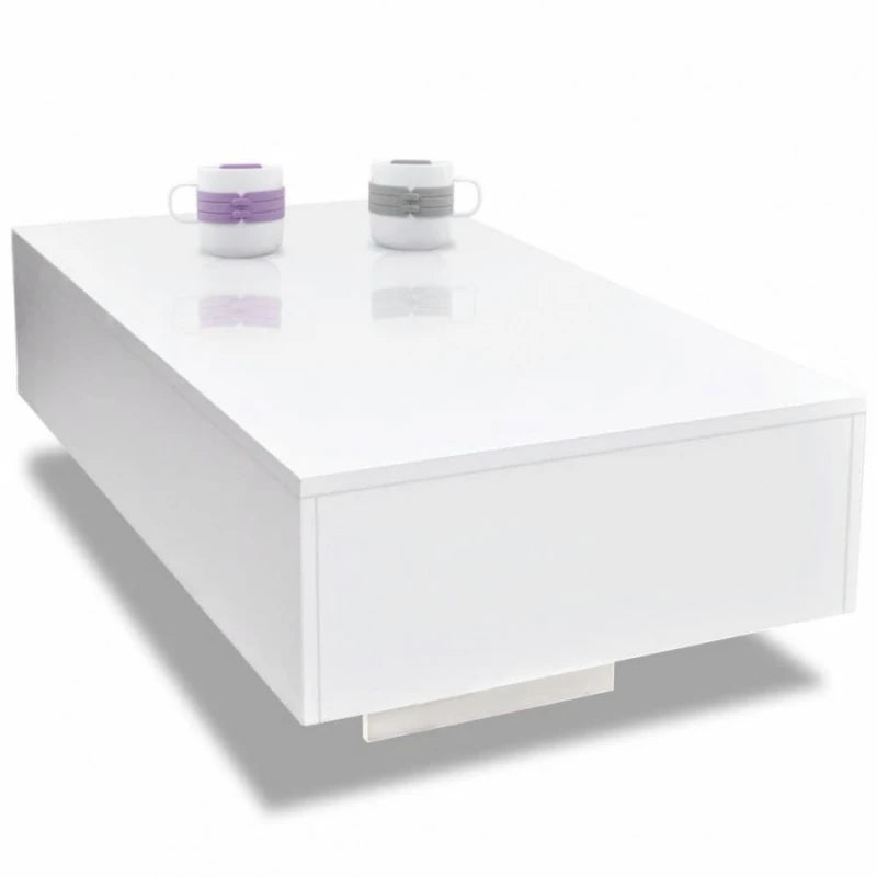 MELFED – White Glossy Coffee Table