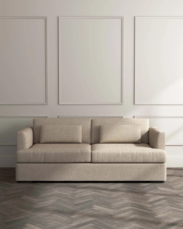 MOCCA – Oatmeal Traditional Three Seater Sofa