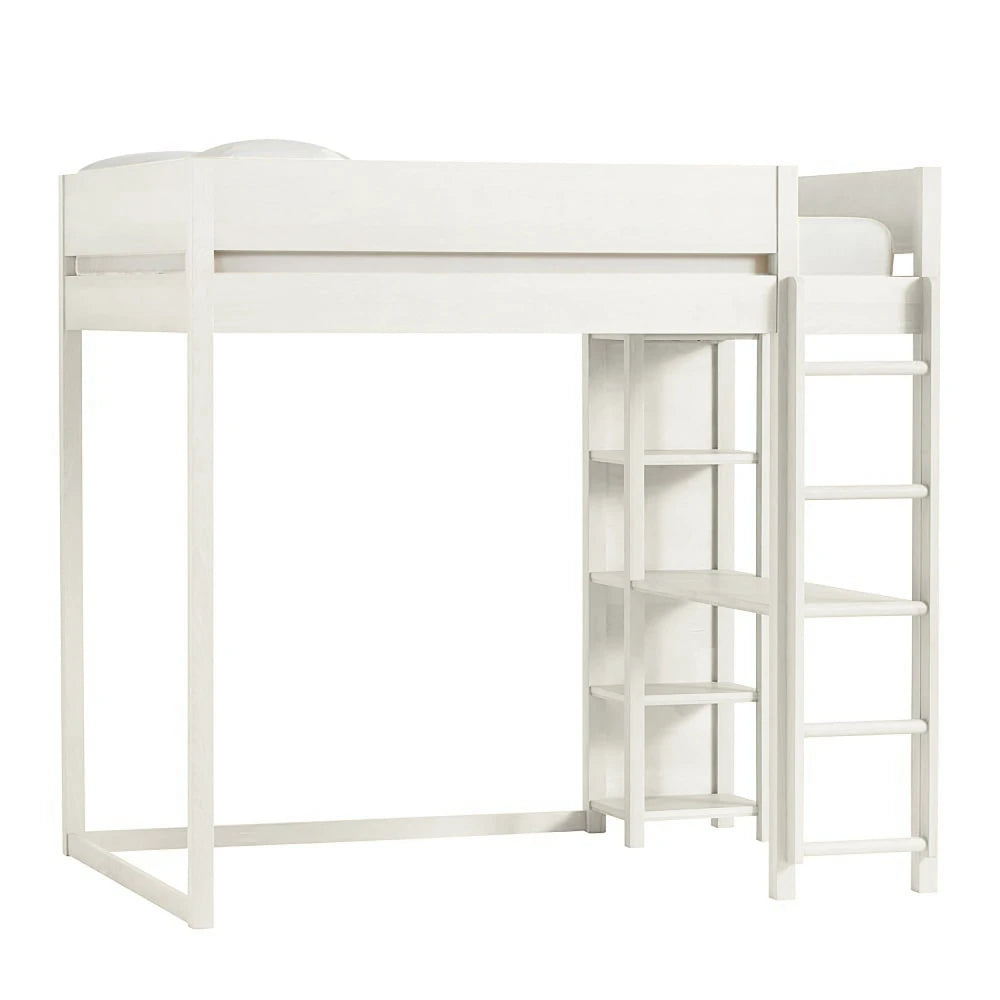 NOYA- White Contemporary Bunk Bed With Separate Single Bed