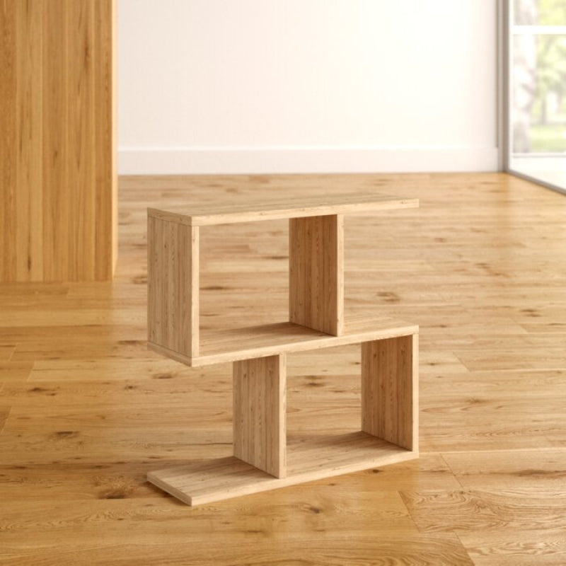 CARREM - Display Storage Side Table Oak Brown