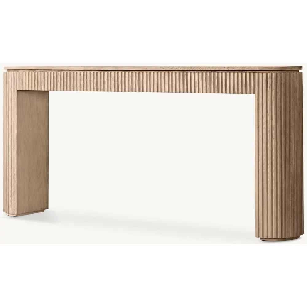 BRUNNE – Modern Console Table with Fluted Panel Detailing
