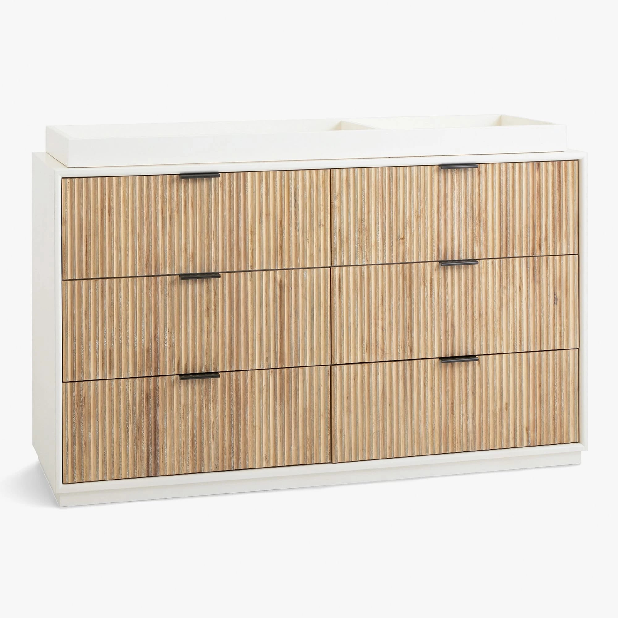 ARVO – Oak Brown & White Mid Century Style Changing Table