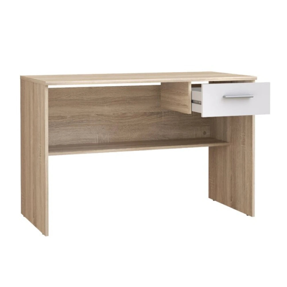 QUININ – Oak Brown & White Work Desk