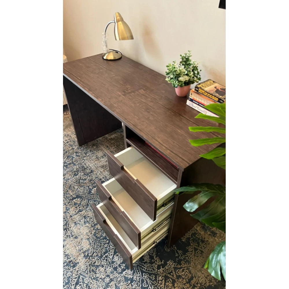 RACLE – Open Shelves & Three Drawer Computer Table