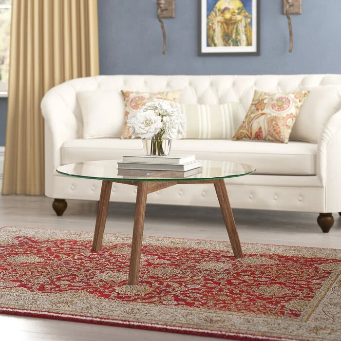 RANA – Round Glass Top Coffee Table