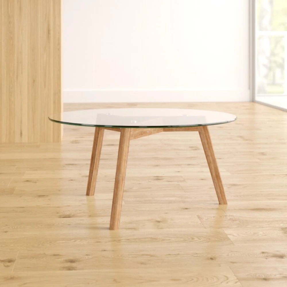 RANA – Round Glass Top Coffee Table