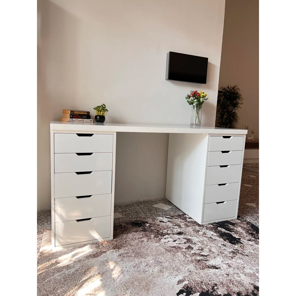 REBAL – Work Table with Chest of Drawer Combo