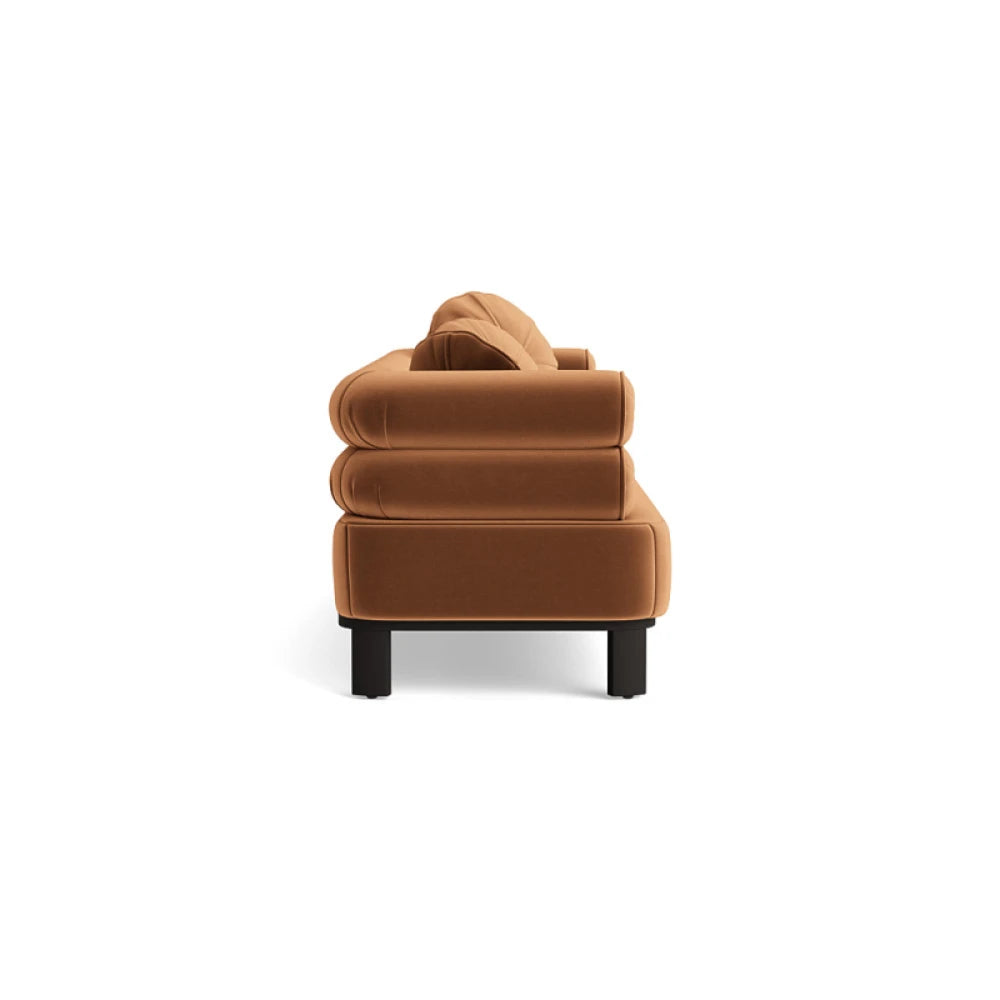 MUBEE – Round Cushioned Three Seater Sofa