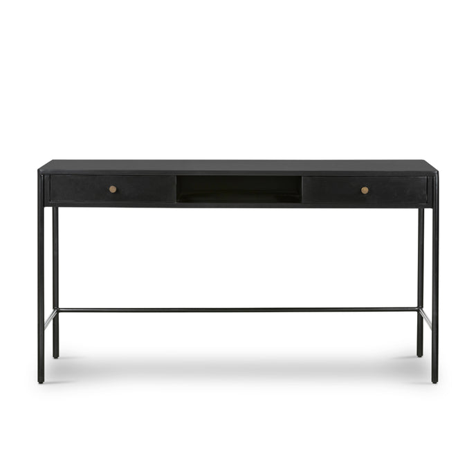 FONDA – Sleek Black Metallic Frame Work Desk