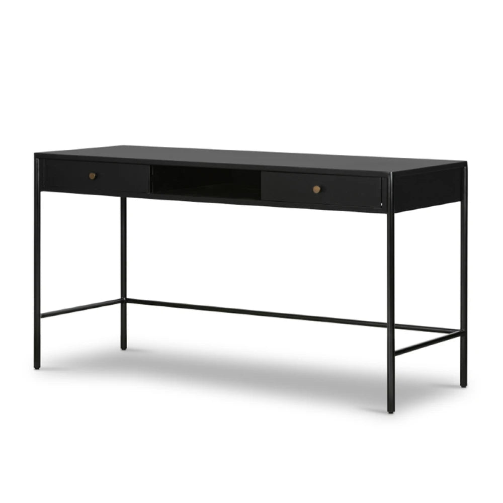 FONDA – Sleek Black Metallic Frame Work Desk