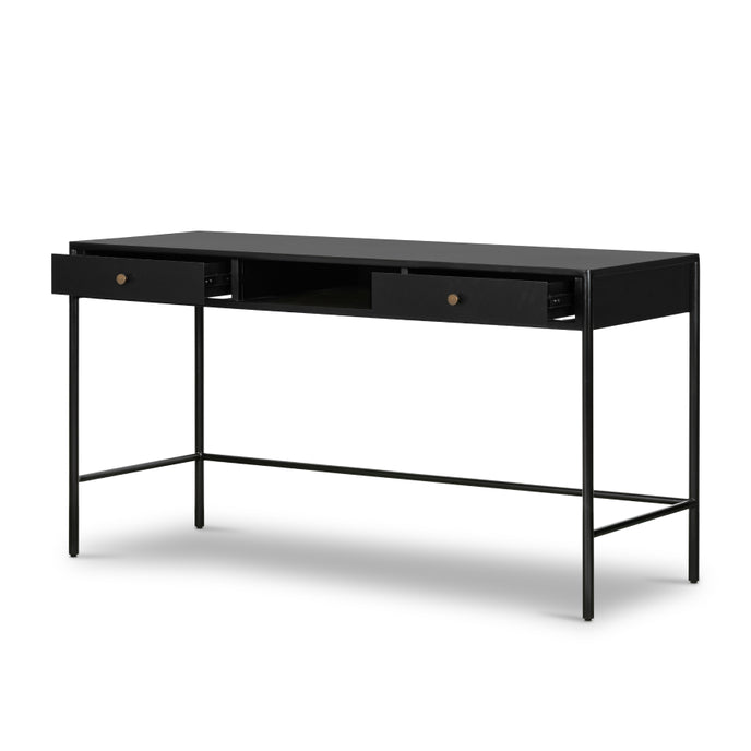 FONDA – Sleek Black Metallic Frame Work Desk