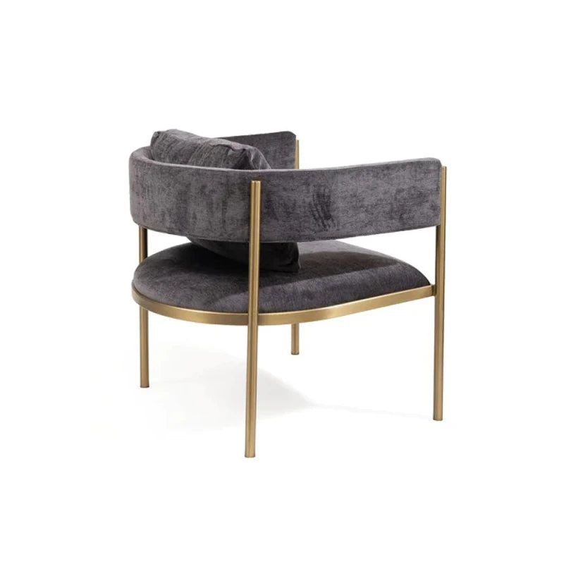 SHADOW – Golden Metallic Frame Lounge Chair