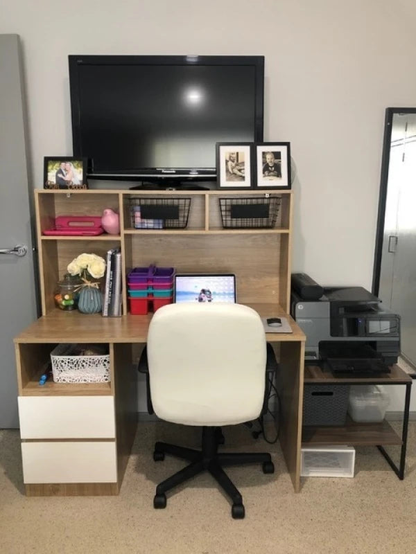 BING – Writing Table with Storage Shelves