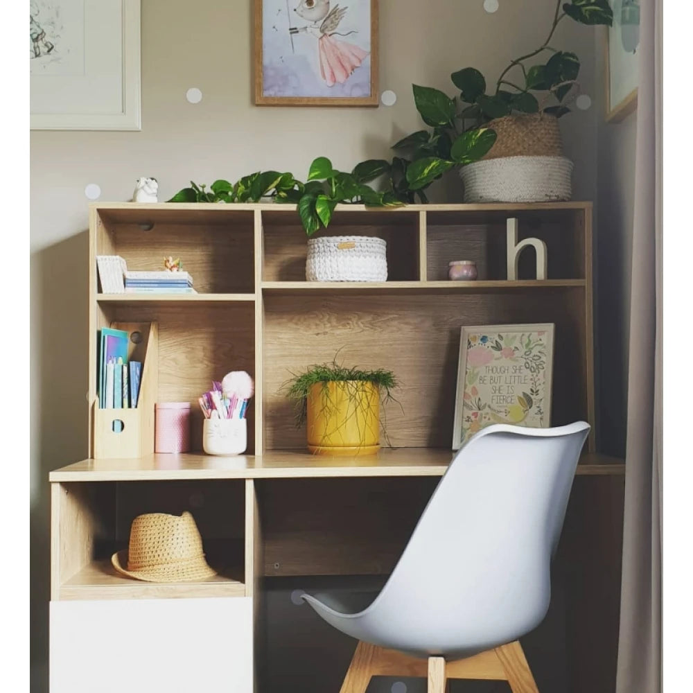 BING – Writing Table with Storage Shelves