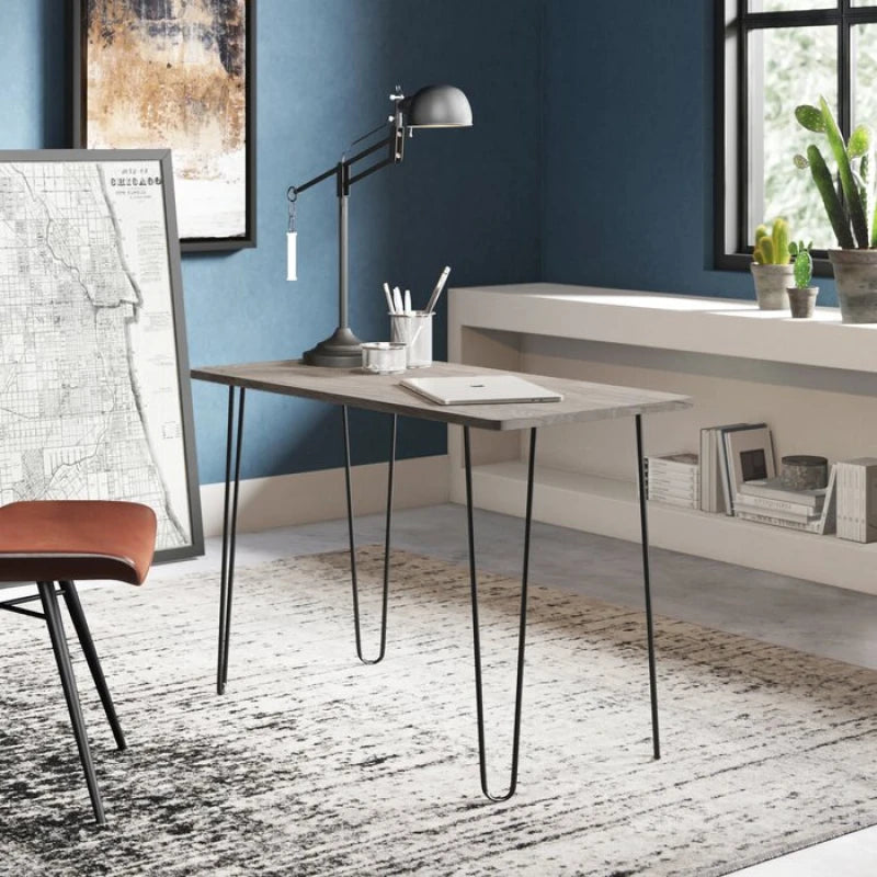 STASH – Writing Desk with Hairpin Legs