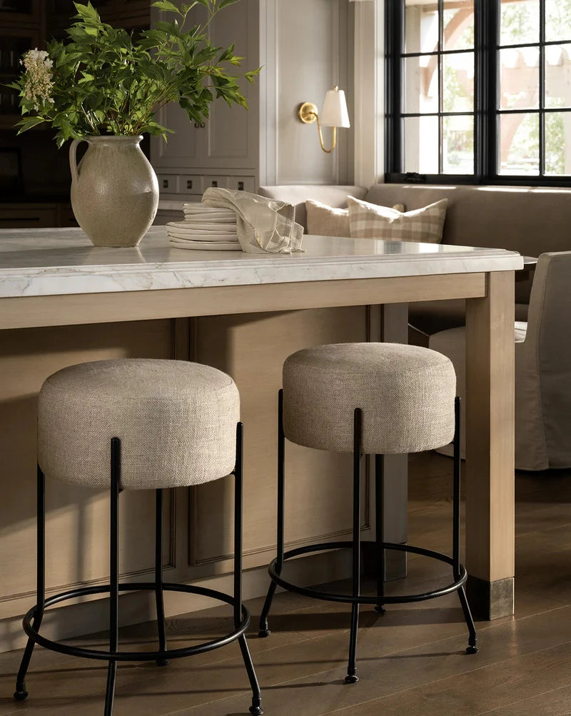 CANTOR – Modern Industrial Style Round Bar Stool