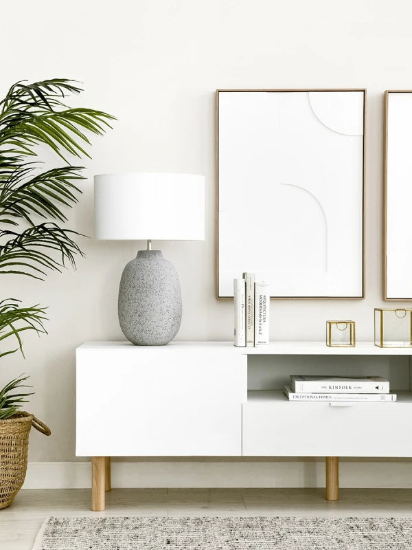 LAYRA – Contemporary Style White & Oak Brown Side Board