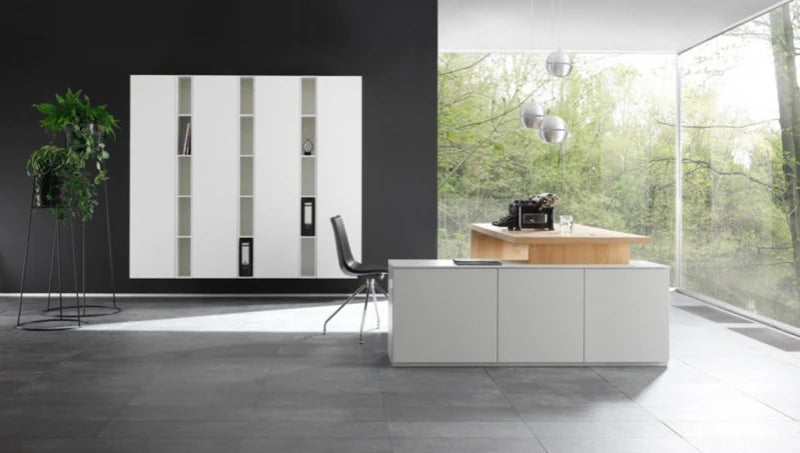 SWISS – L Shape Reception Office Desk