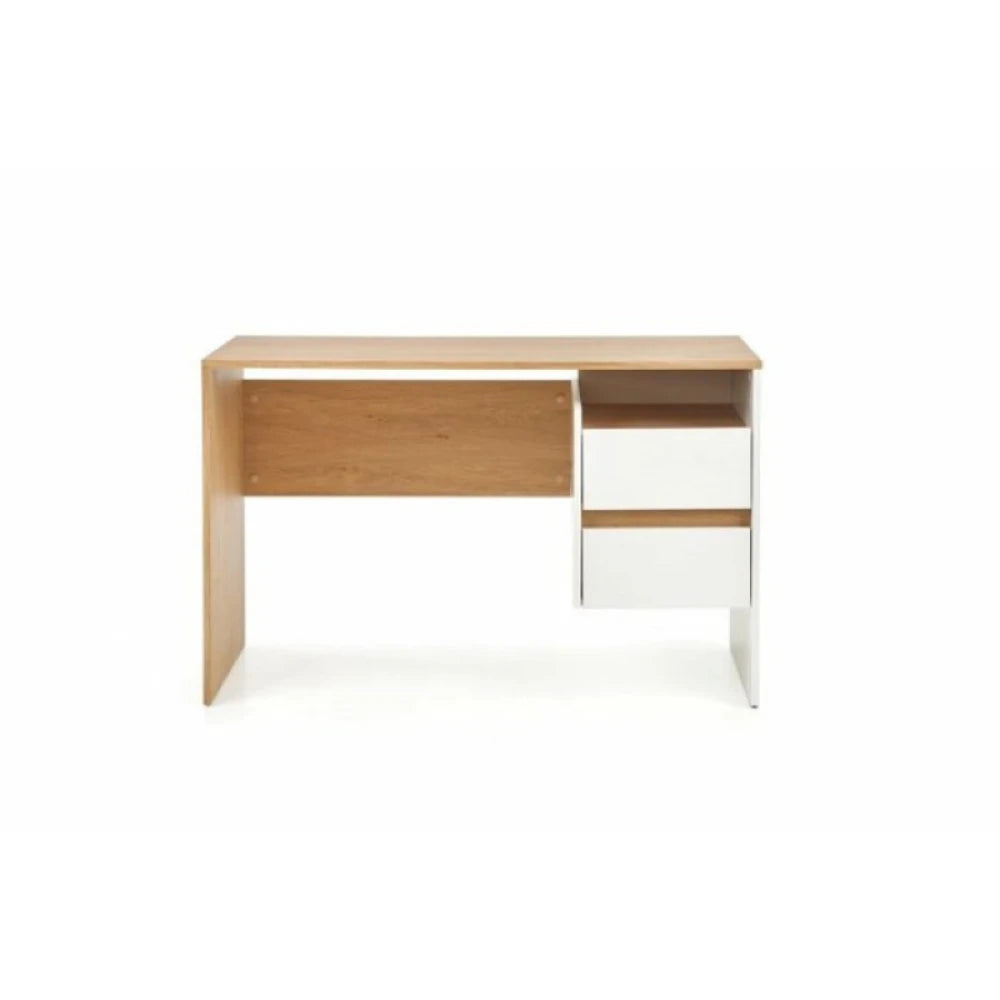 TOMMY – White & Oak Brown Modern Work Desk
