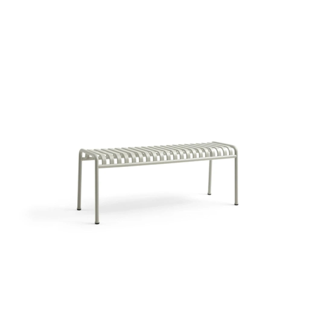 MELL – Sky Grey Outdoor Metallic Bench