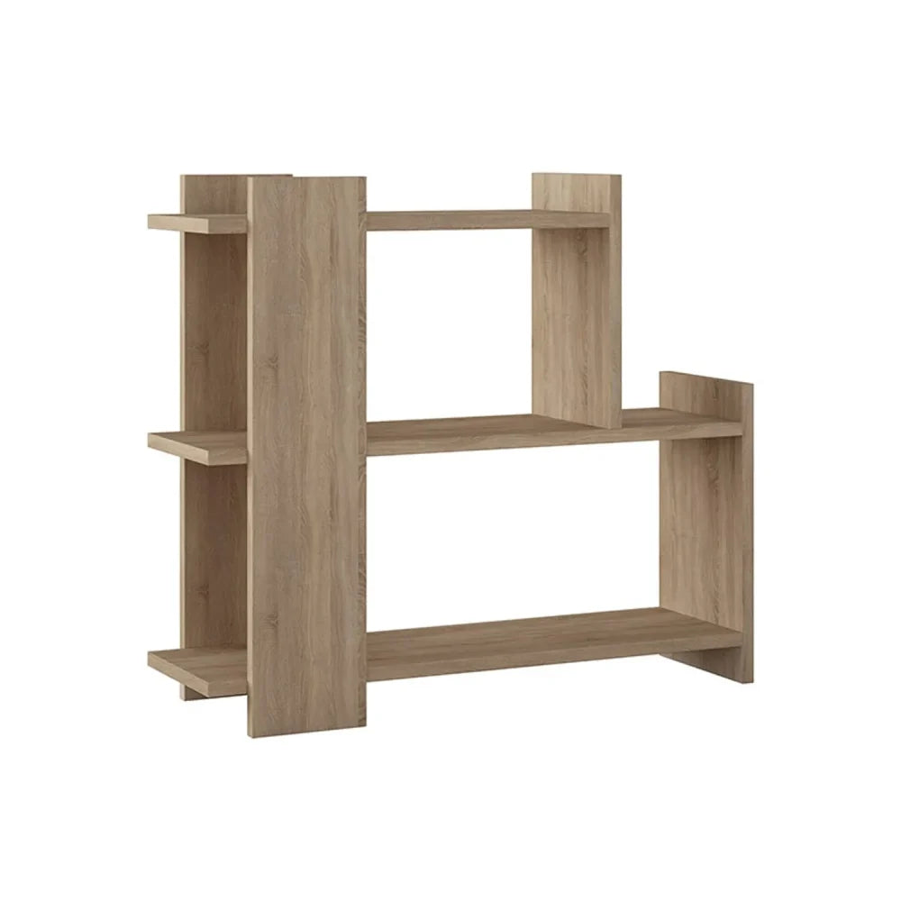 PEDESTRIAN - Storage Shelf End Table Oak Brown