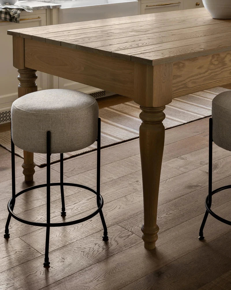 CANTOR – Modern Industrial Style Round Bar Stool