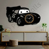 Cars clock 95 (big) kids room clock - Wall Clock