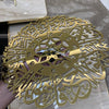 Surah Ikhlas Clock All Golden color